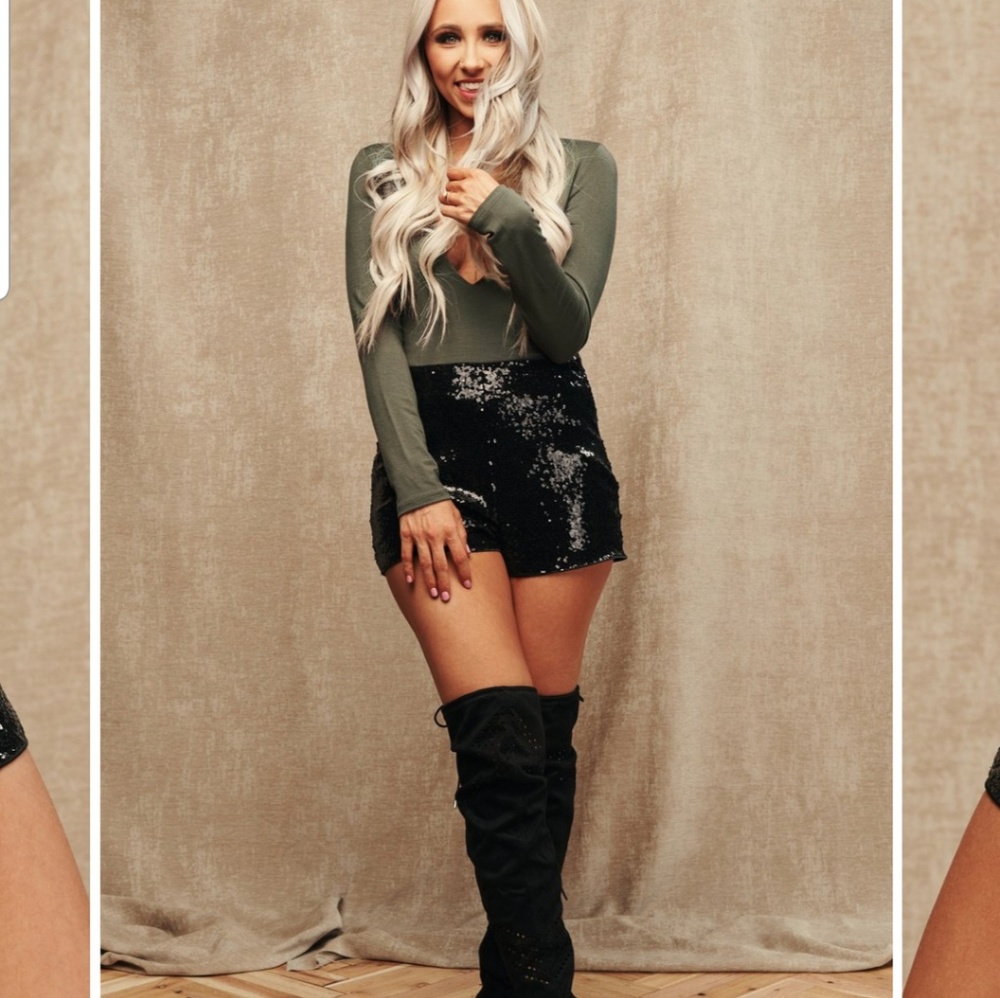 Sequin shorts